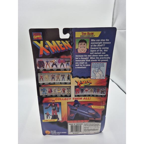 Marvel Comics X-Men X-Foce The Blob Action figure Toy Biz 1995 New Sealed - Picture 9 of 10